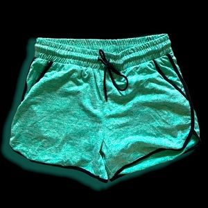 Teal Athletic Shorts with Pockets